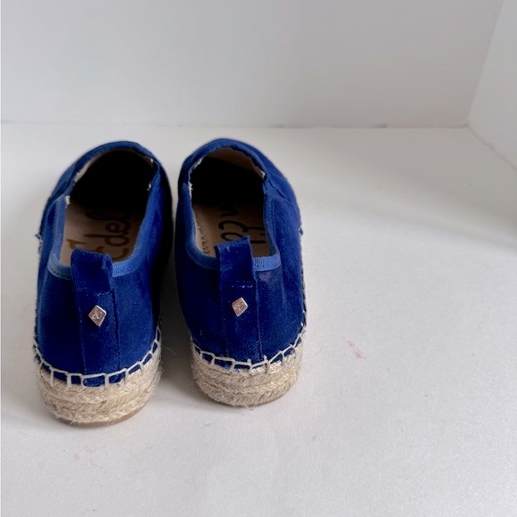 Sam Edelman Blue Carrin Suede Leather platform espadrilles. Size 6.5 - Picture 9 of 11